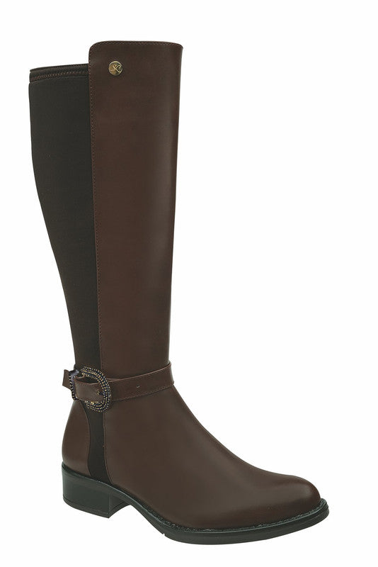 Bota Alta Top Color Marron Para Dama