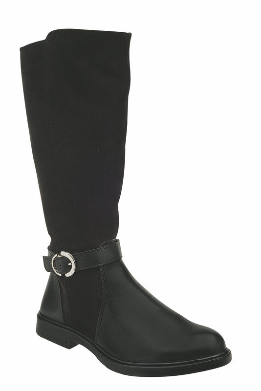 Bota Vestir Top Color Negro Para Dama
