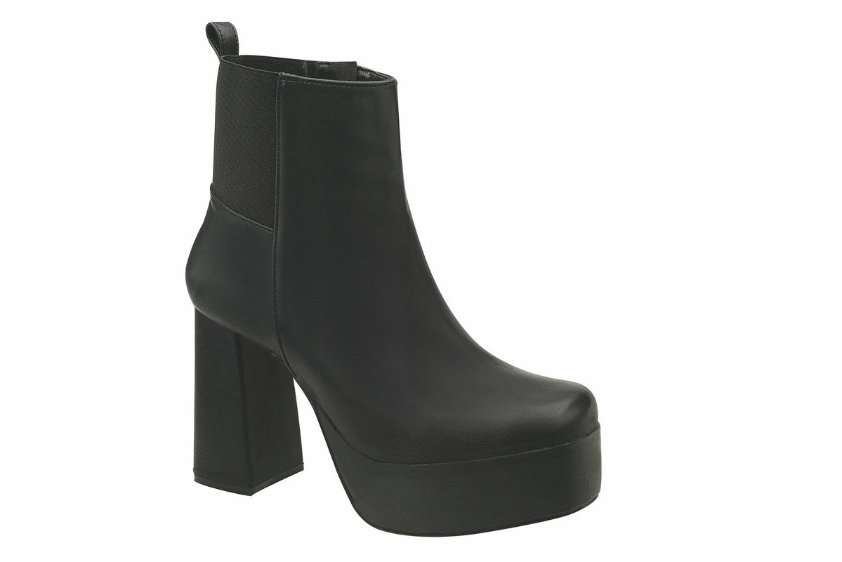 Bota Casual Top Color Negro Para Dama