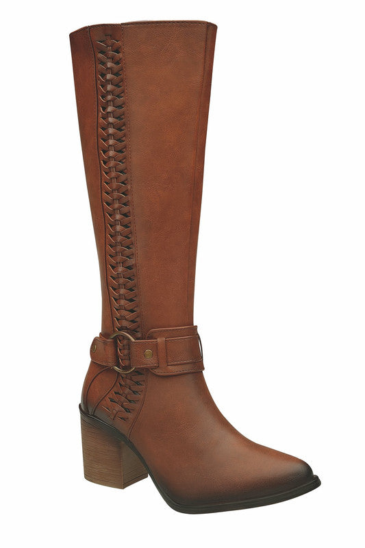 Bota Vaquera Casual Color Camel Top Para Dama