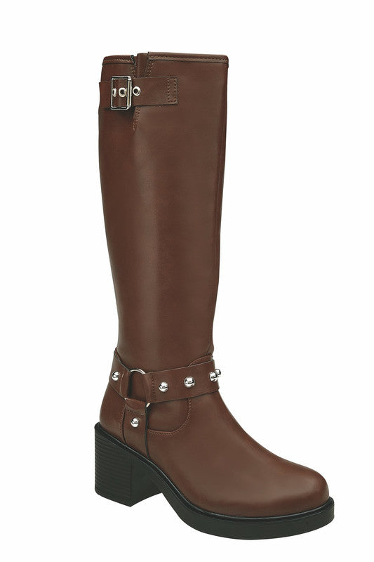 Bota Alta Top Color Marron Para Dama