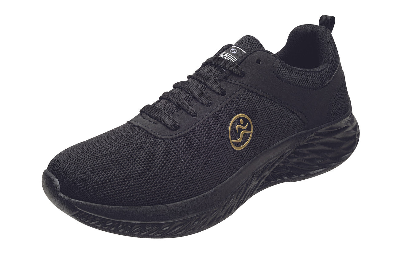 Tenis SuperShoes Negro Oro: Tu Look Aesthetic y Ligero