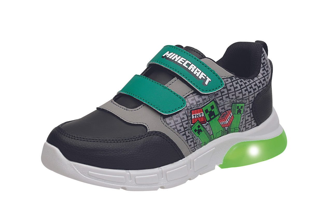 SuperShoes: Tenis Negro Verde con luces, ¡poder gamer!