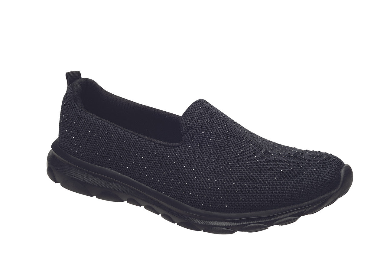 Tenis SuperShoes Shine Black: Comodidad con Brillo Top