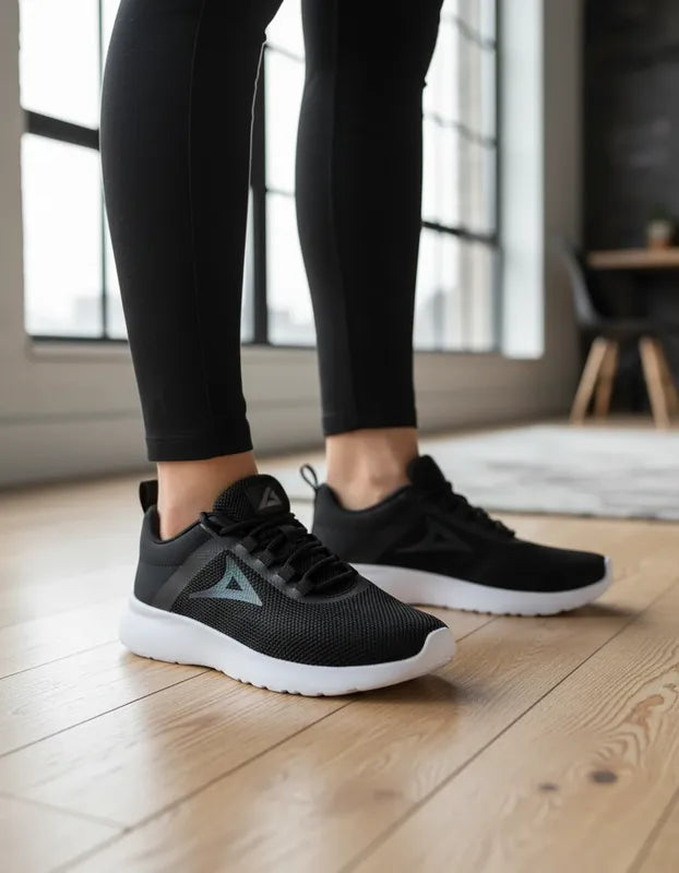 Tenis Pirma Negro Comodidad y Suela Ligera para Dama