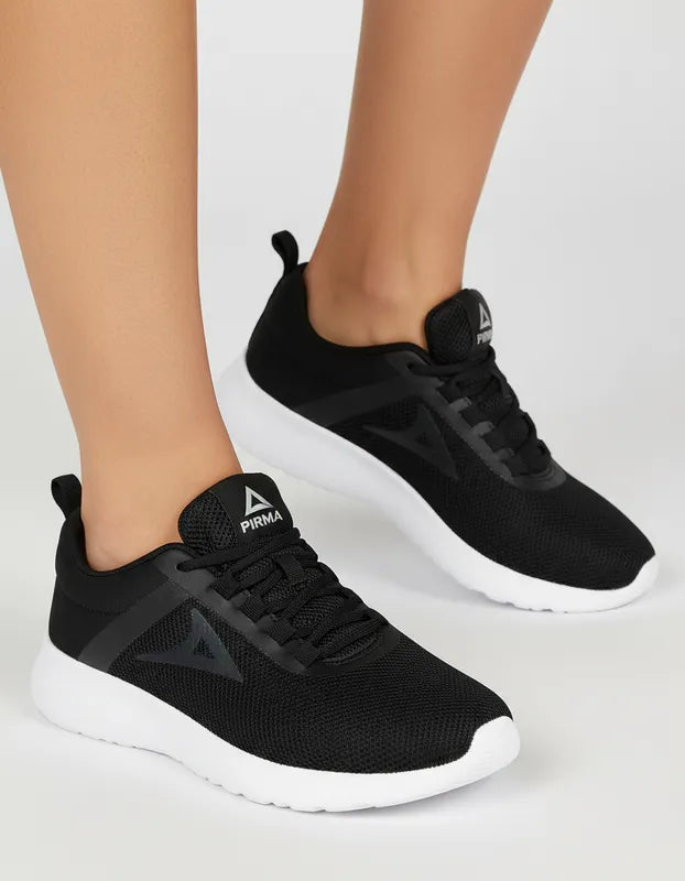 Tenis Pirma Negro Comodidad y Suela Ligera para Dama