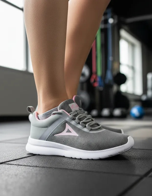 Pirma Gris Rosa Tenis Deportivos con Suela de Máximo Confort
