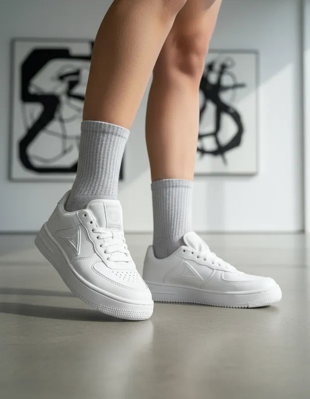 Pirma Urban White Tenis Clásicos con Suela Ligera para Dama