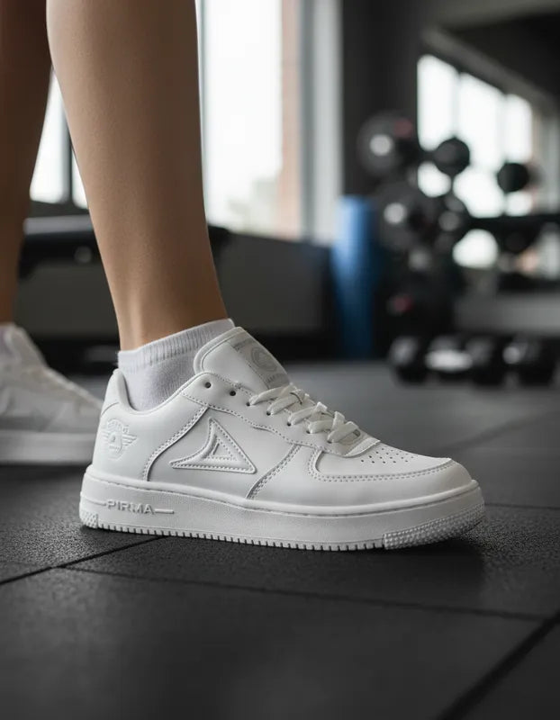 Pirma Urban White Tenis Clásicos con Suela Ligera para Dama