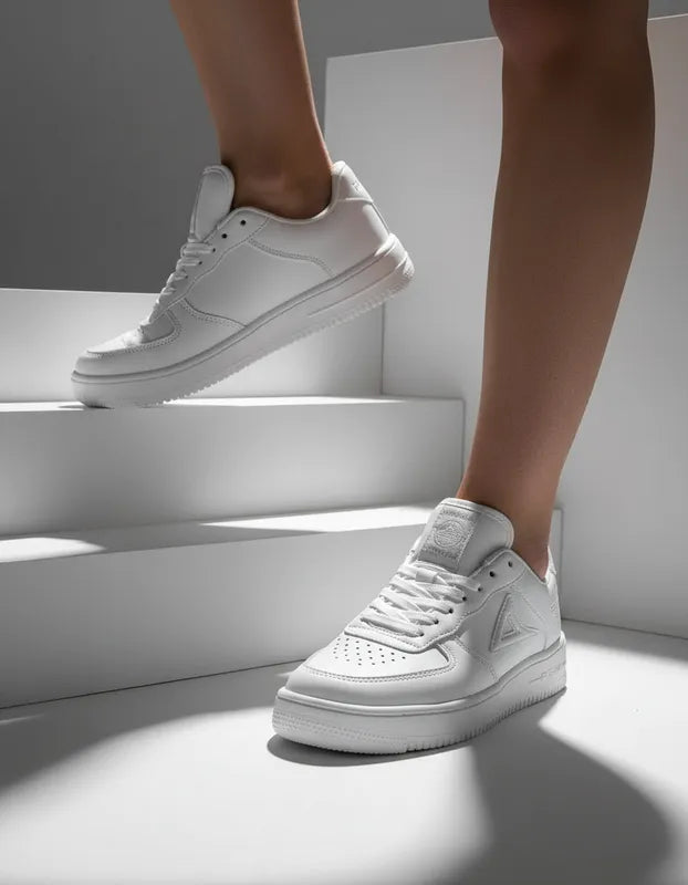 Pirma Urban White Tenis Clásicos con Suela Ligera para Dama