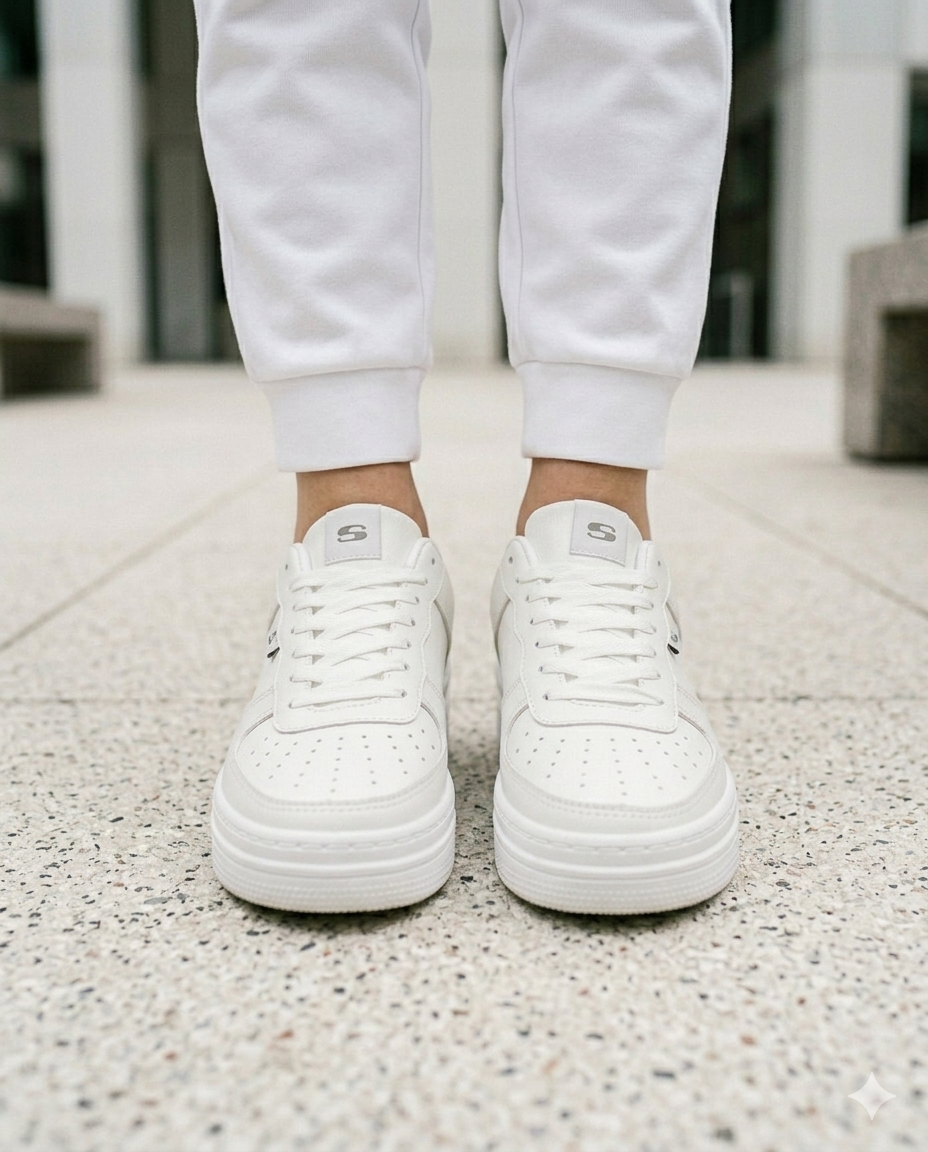 SuperShoes: Tenis Blanco Total ¡Tu Must-Have de Temporada!