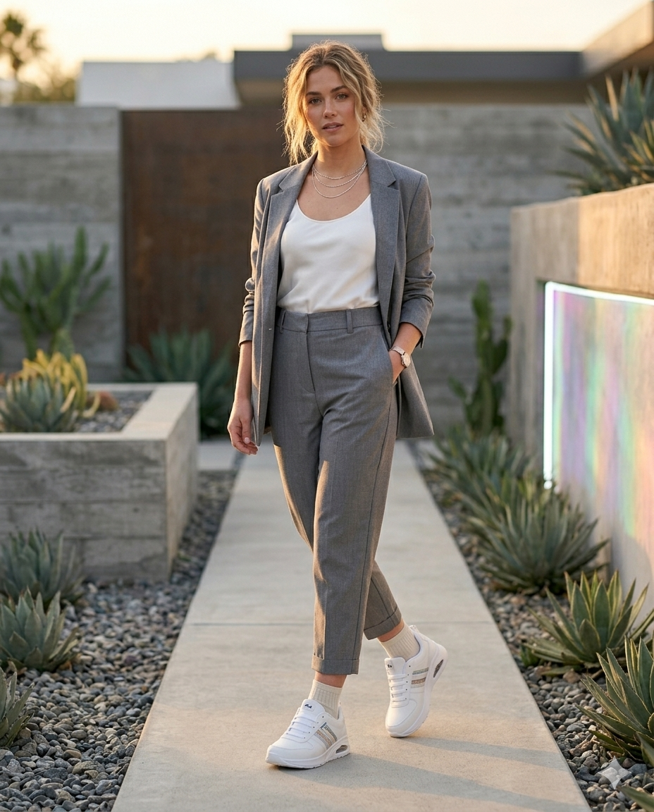 SuperShoes: Tenis Blanco Plata ¡Brilla con cada paso!