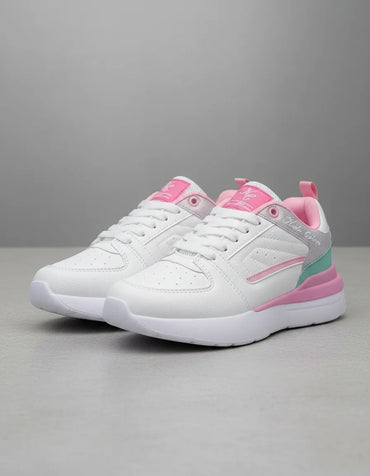 SuperShoes: Tenis Blanco Menta Rosa, ¡estilo único!