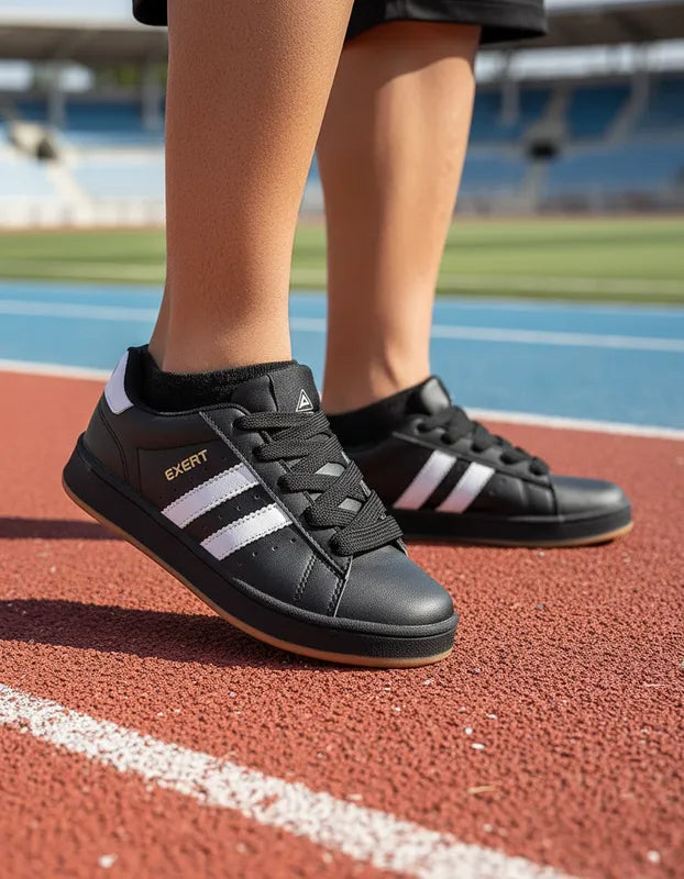 SuperShoes: Tenis Retro Black & White, ¡el estilo pro!