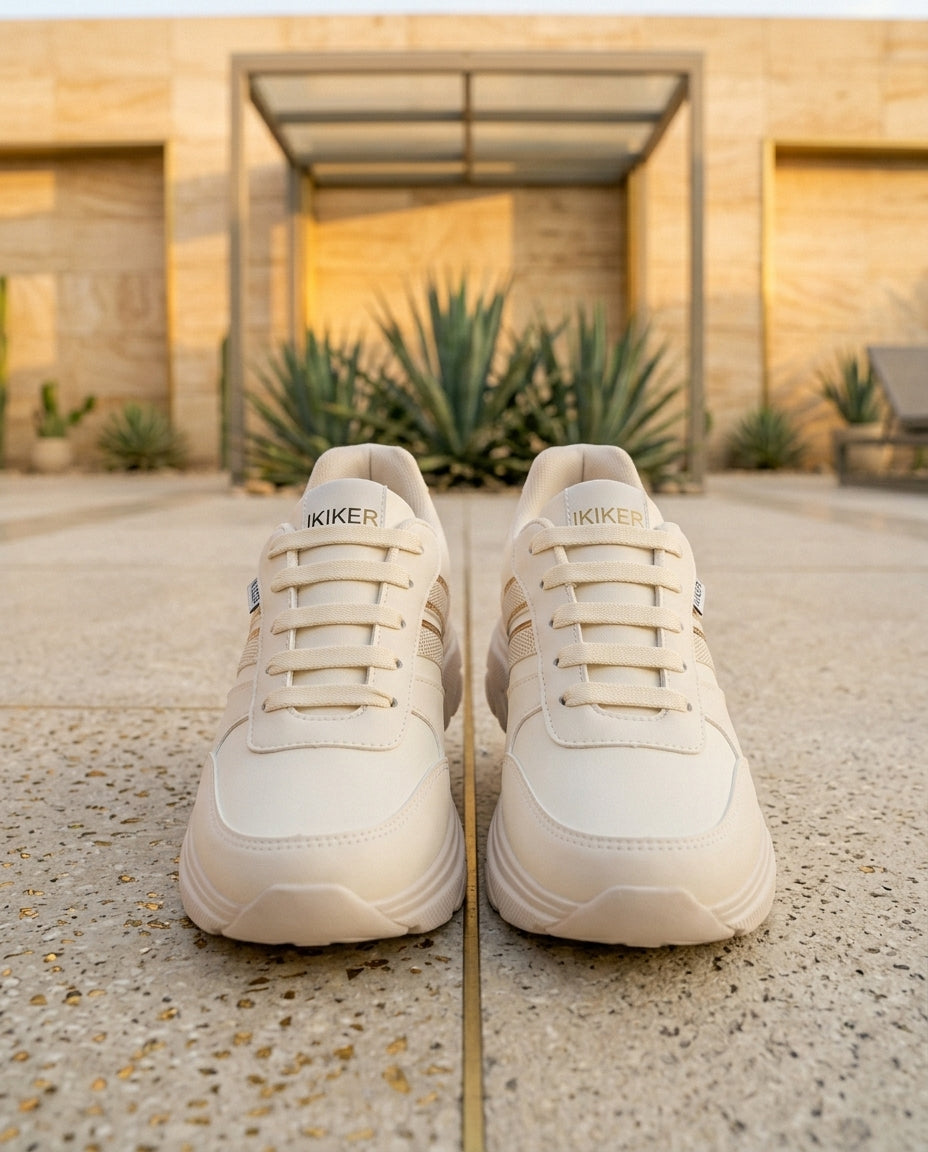 SuperShoes: Tenis Dama Latte & Gold para brillar