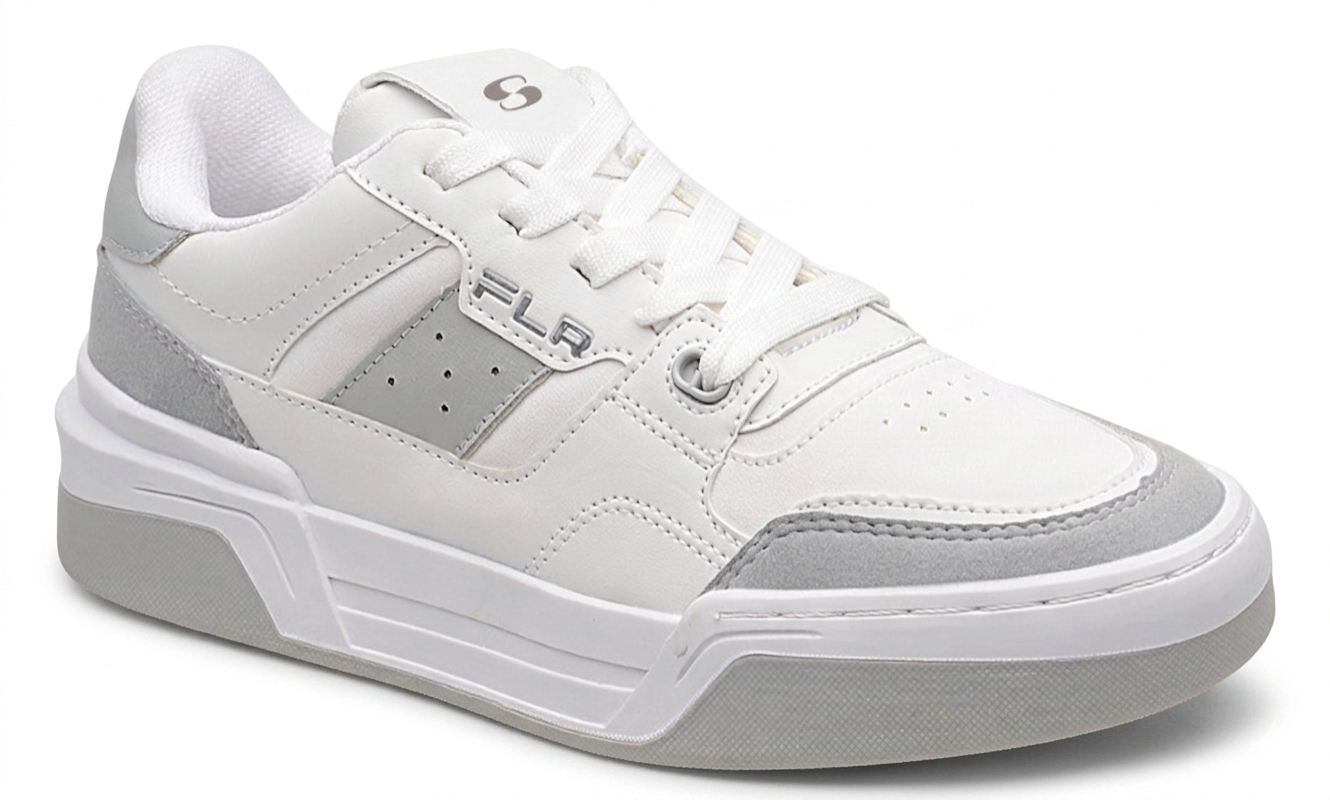 SuperShoes: Tenis Urbanos Blanco Gris ¡Estilo Viral!