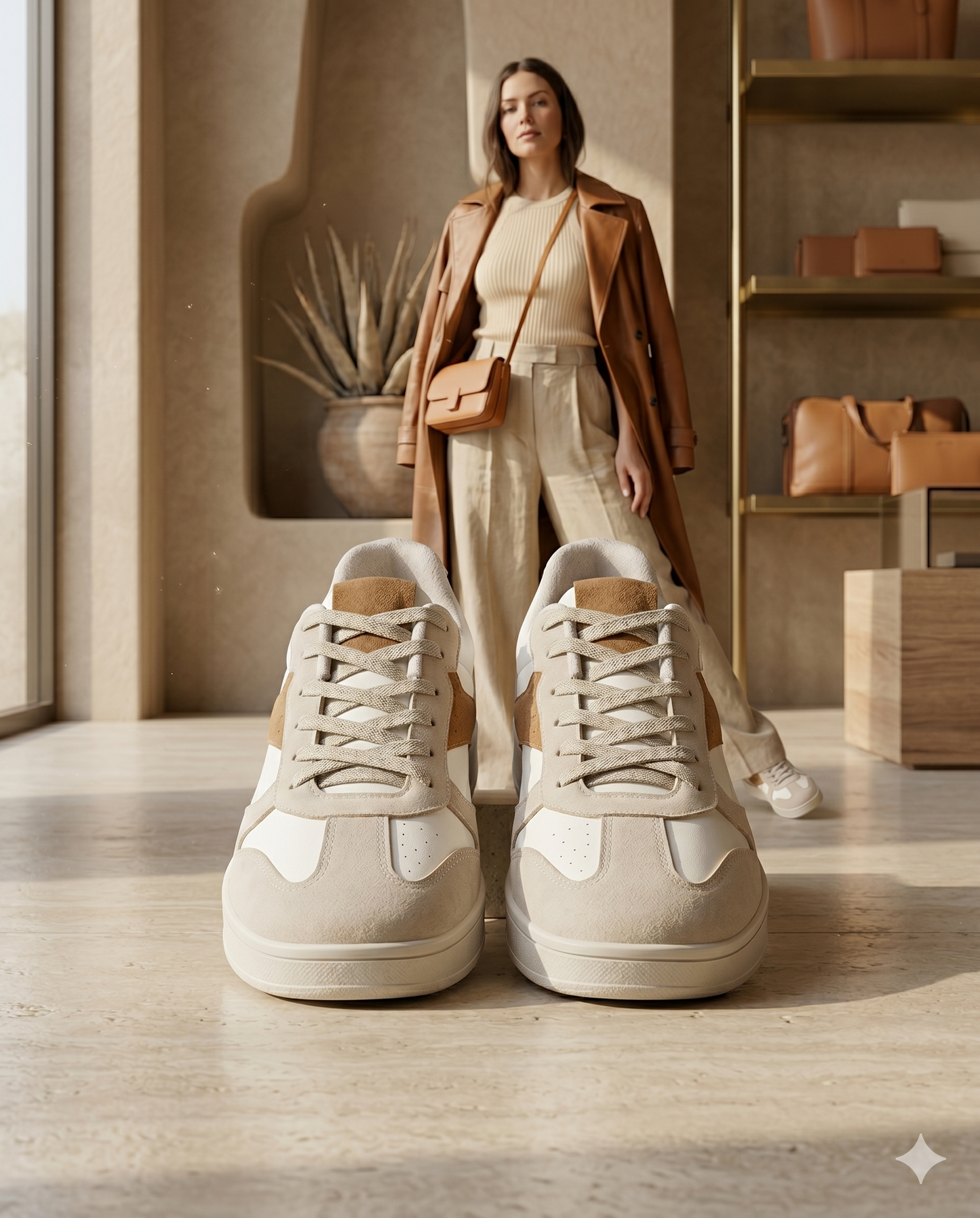 SuperShoes: Tenis Latte Moka ¡El Must-Have Aesthetic!