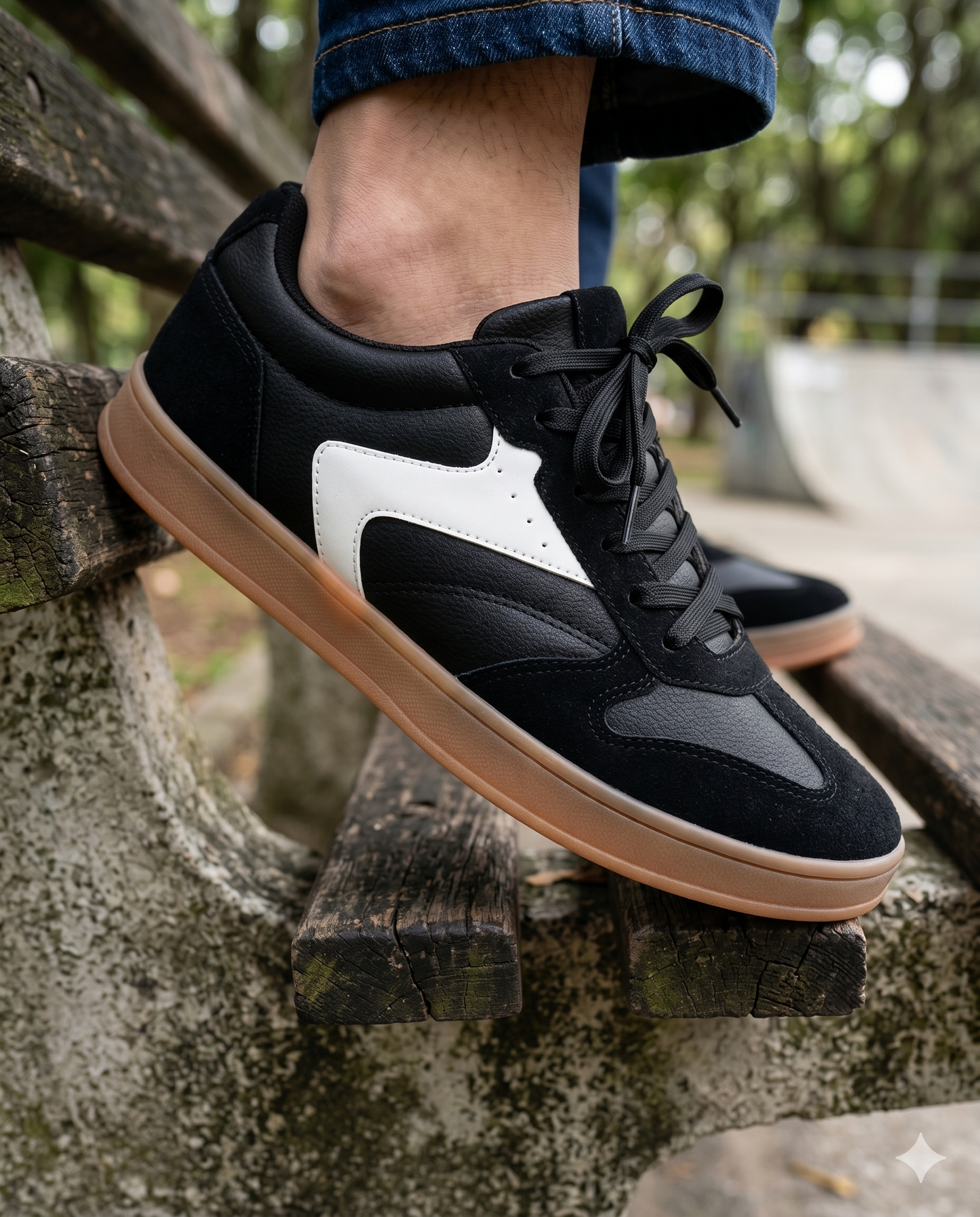 SuperShoes: Tenis Urbano Negro Blanco ¡Trend Total!