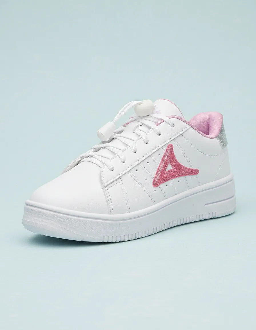 PIRMA: Tenis blancos con rosa, ¡el look más girly y top!