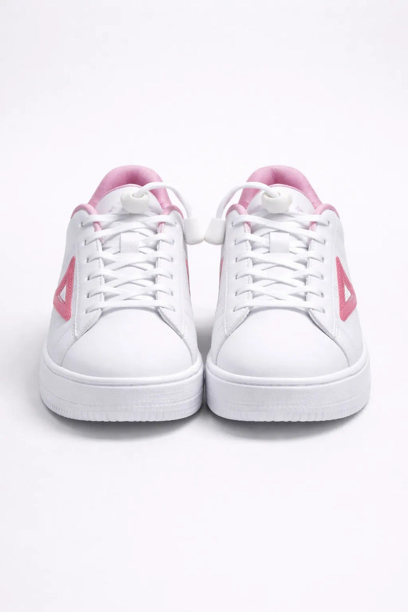 PIRMA: Tenis blancos con rosa, ¡el look más girly y top!